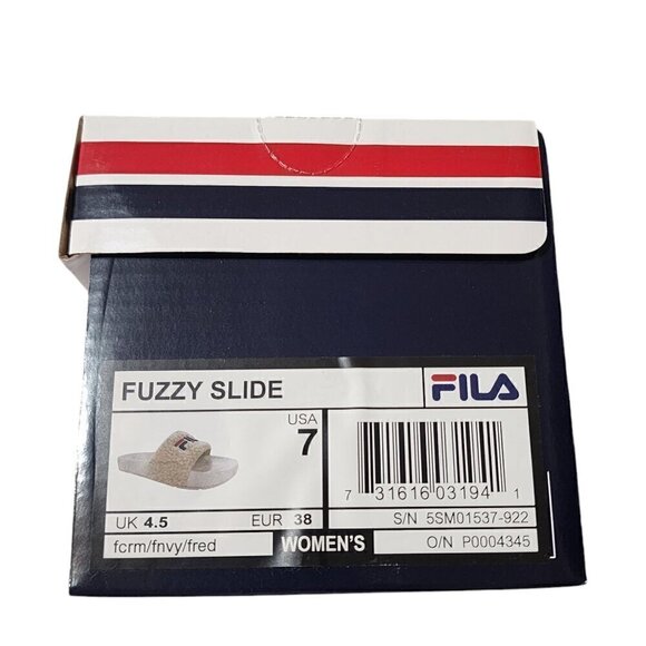 Fila Fuzzy Drifter Womens Slide Sandals Size 7 (Run Big) - Picture 12 of 12